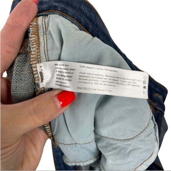 Eileen Fisher Women's Straight Skinny Jeans Organic Cotton Blue Mid Wash Size 4 - Picture 13 of 15